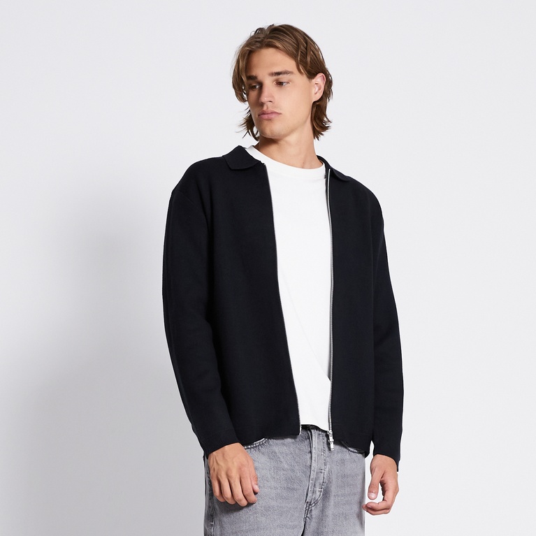 Zip Knit Cardigan "Reed"